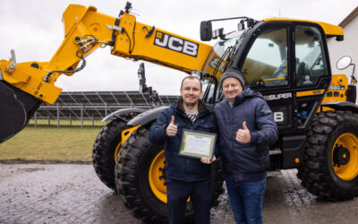 Przekazanie ładowarki teleskopowej JCB 560-80 do&nbsp;klienta Spichlerz Jaskóły
