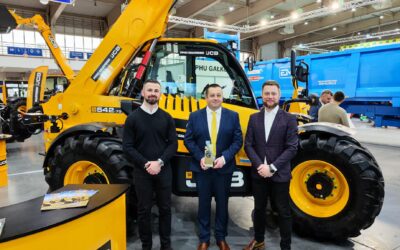 Targi Polagra Premiery 2023 zakończone Złoty Medalem dla JCB 542-70 AGRI PRO