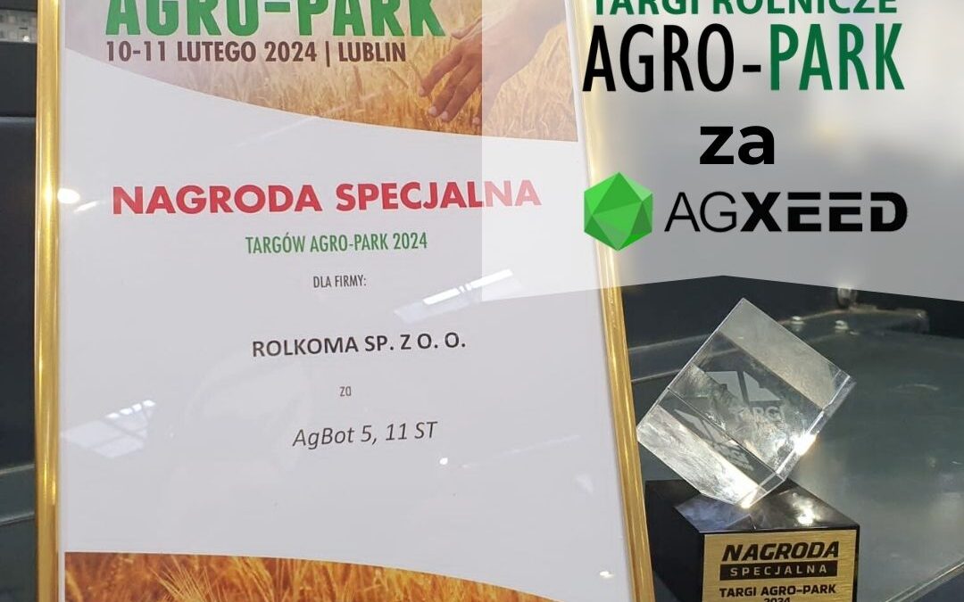 Autonomiczny ciągnik AgBot 5,11ST marki Agxeed zdobył nagrodę!