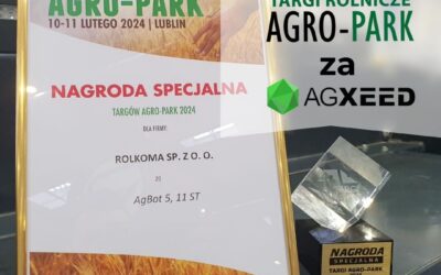 Autonomiczny ciągnik AgBot 5,11ST marki Agxeed zdobył nagrodę!